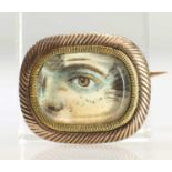 AN EARLY 19TH CENTURY EYE MINIATURE