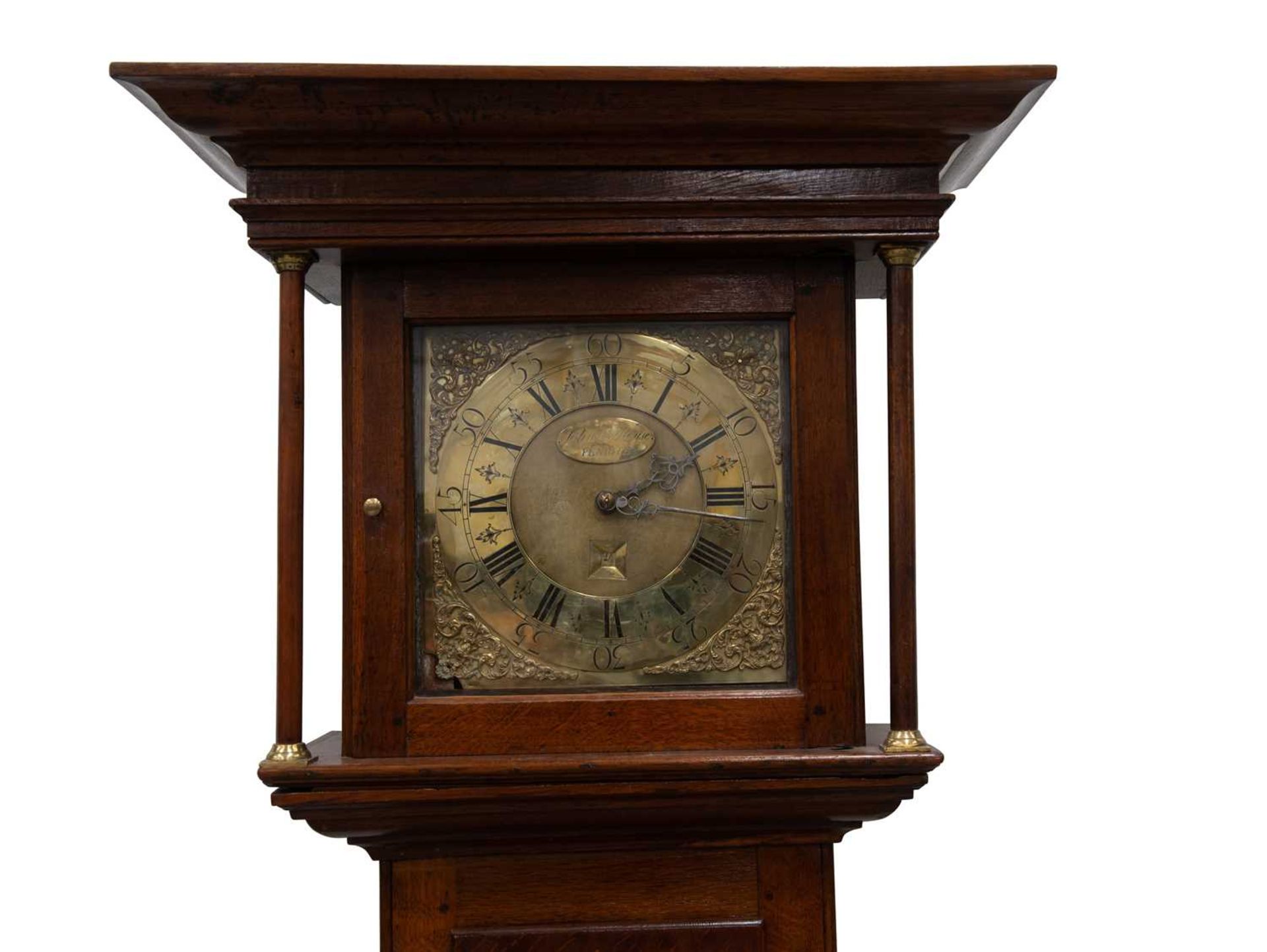 AN 18TH CENTURY OAK THIRTY-HOUR LONGCASE CLOCK, SIGNED JOHN PORTHOUSE, PENRITH - Image 2 of 2
