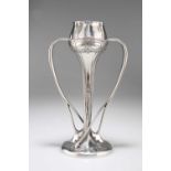 ARCHIBALD KNOX (1864-1933) FOR LIBERTY & CO, A TUDRIC PEWTER TULIP VASE