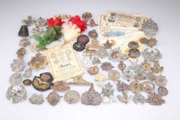 A COLLECTION OF BRITISH AND COMMONWEALTH CAP BADGES