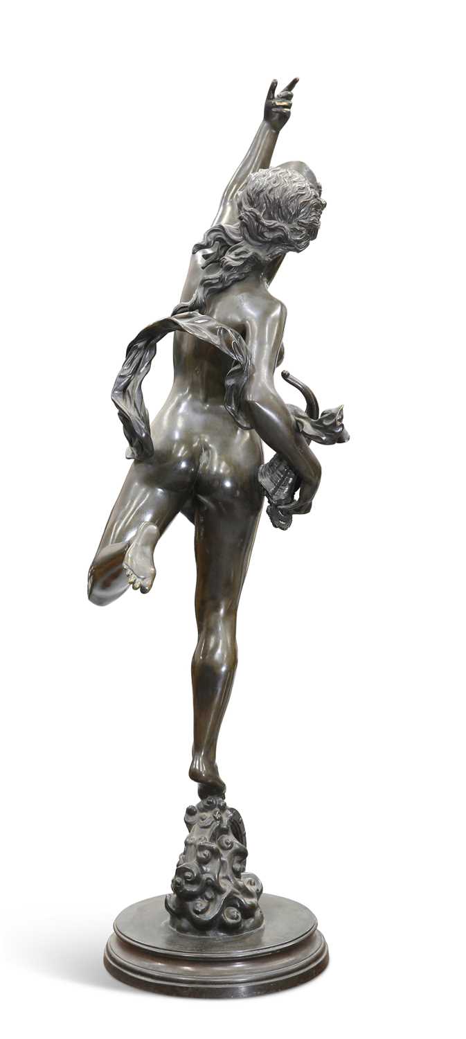 AFTER GIAMBOLOGNA, A LARGE BRONZE FIGURE OF FORTUNA, 19TH CENTURY - Image 2 of 9