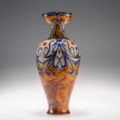 FRANK A. BUTLER FOR DOULTON LAMBETH, A LATE 19TH CENTURY STONEWARE VASE