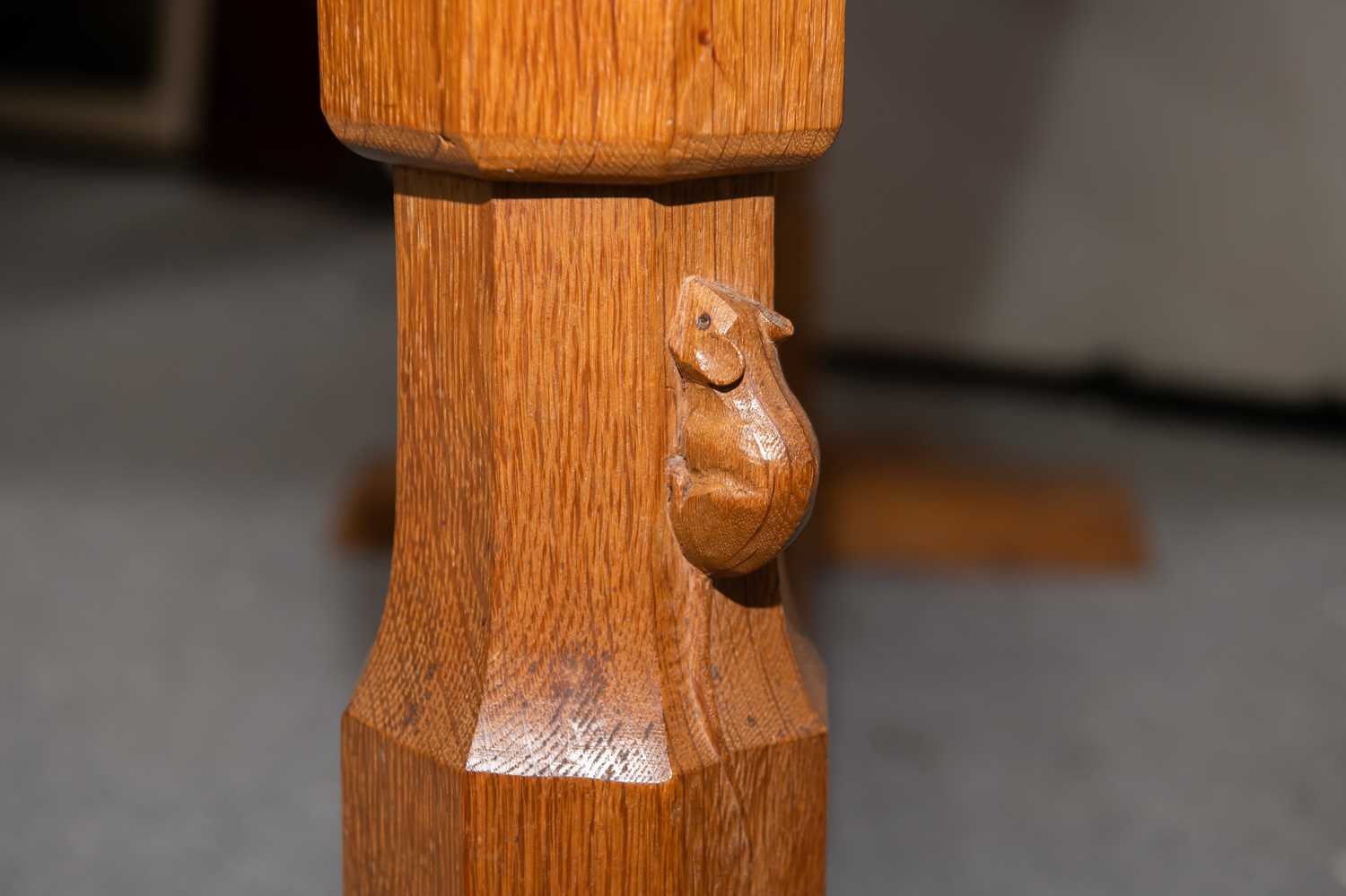 ROBERT THOMPSON OF KILBURN, A MOUSEMAN OAK 7-FOOT DINING TABLE, CIRCA 1960S - Image 2 of 2