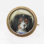 A VICTORIAN ENAMEL NOVELTY BROOCH