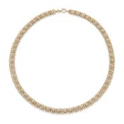 A 9 CARAT GOLD FANCY LINK CHAIN NECKLACE