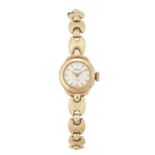 A LADY'S 9 CARAT GOLD ROAMER BRACELET WATCH