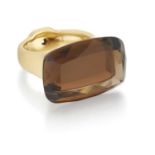 H. STERN - A SMOKY QUARTZ AND DIAMOND 'FIRE' RING