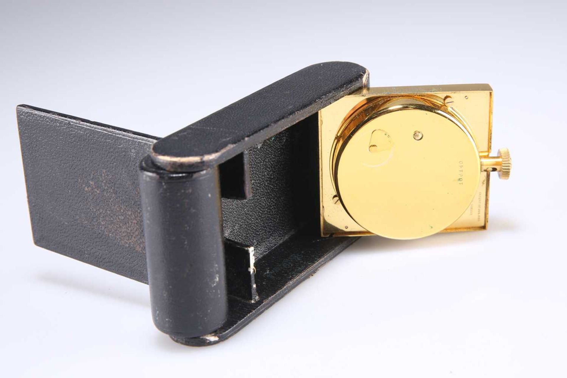 A JAEGER LECOULTRE BRASS 8-DAY TRAVEL ALARM CLOCK - Image 2 of 3