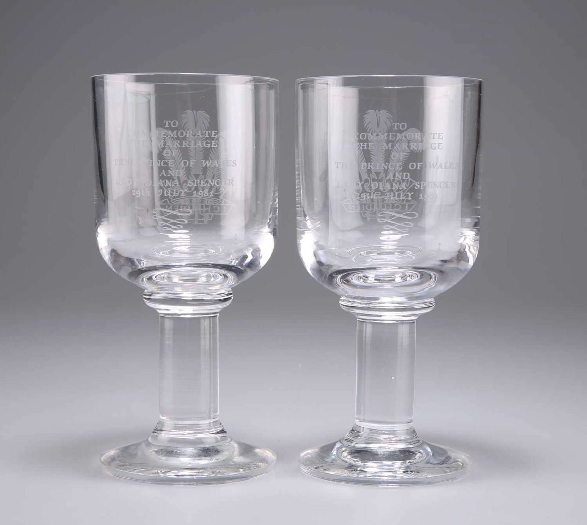 A PAIR OF DARTINGTON LIMITED EDITION GOBLETS - Image 2 of 2