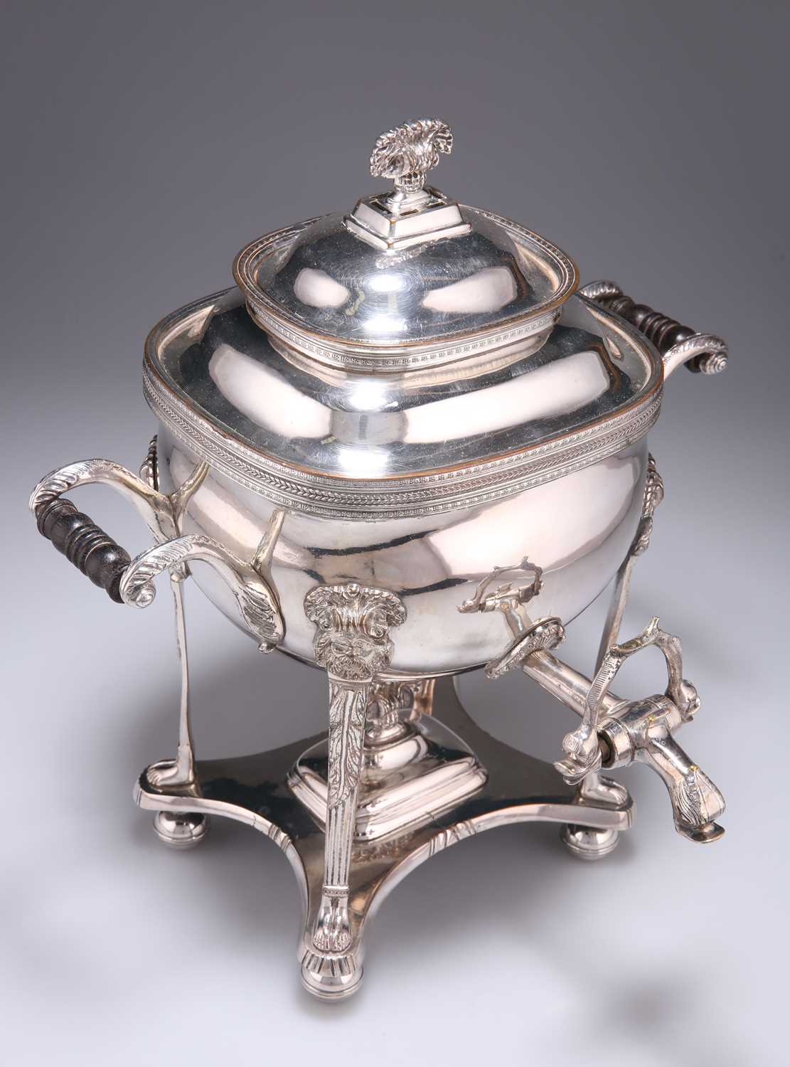 A REGENCY SILVER-PLATED SAMOVAR, EARLY 19TH CENTURY