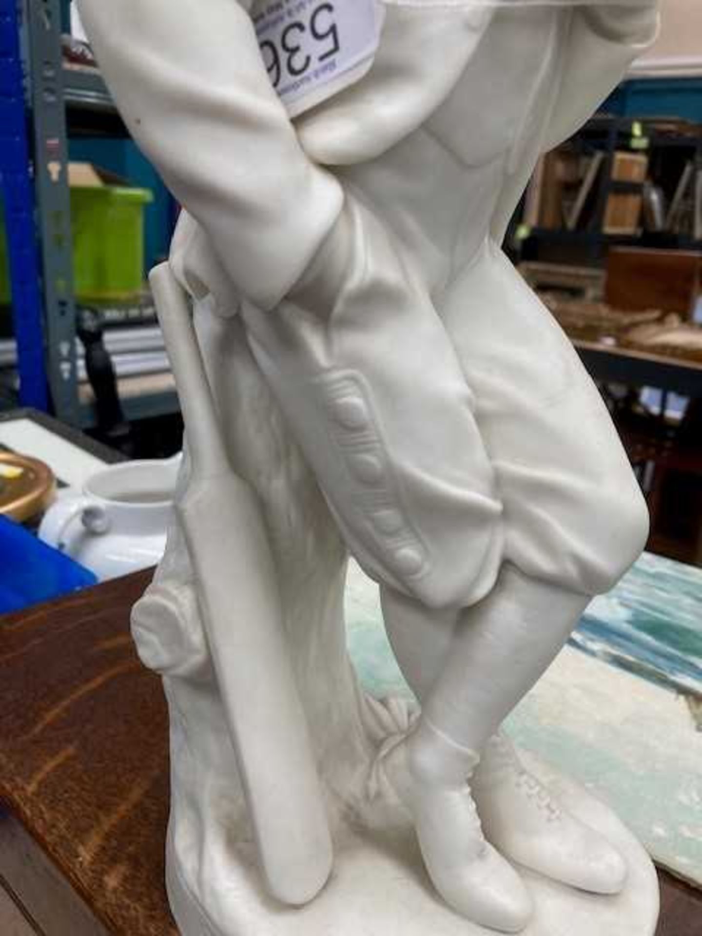 A PAIR OF VICTORIAN COPELAND PARIAN STATUARY FIGURES, "YOUNG ENGLAND" AND "YOUNG ENGLAND'S SISTER" - Bild 3 aus 4