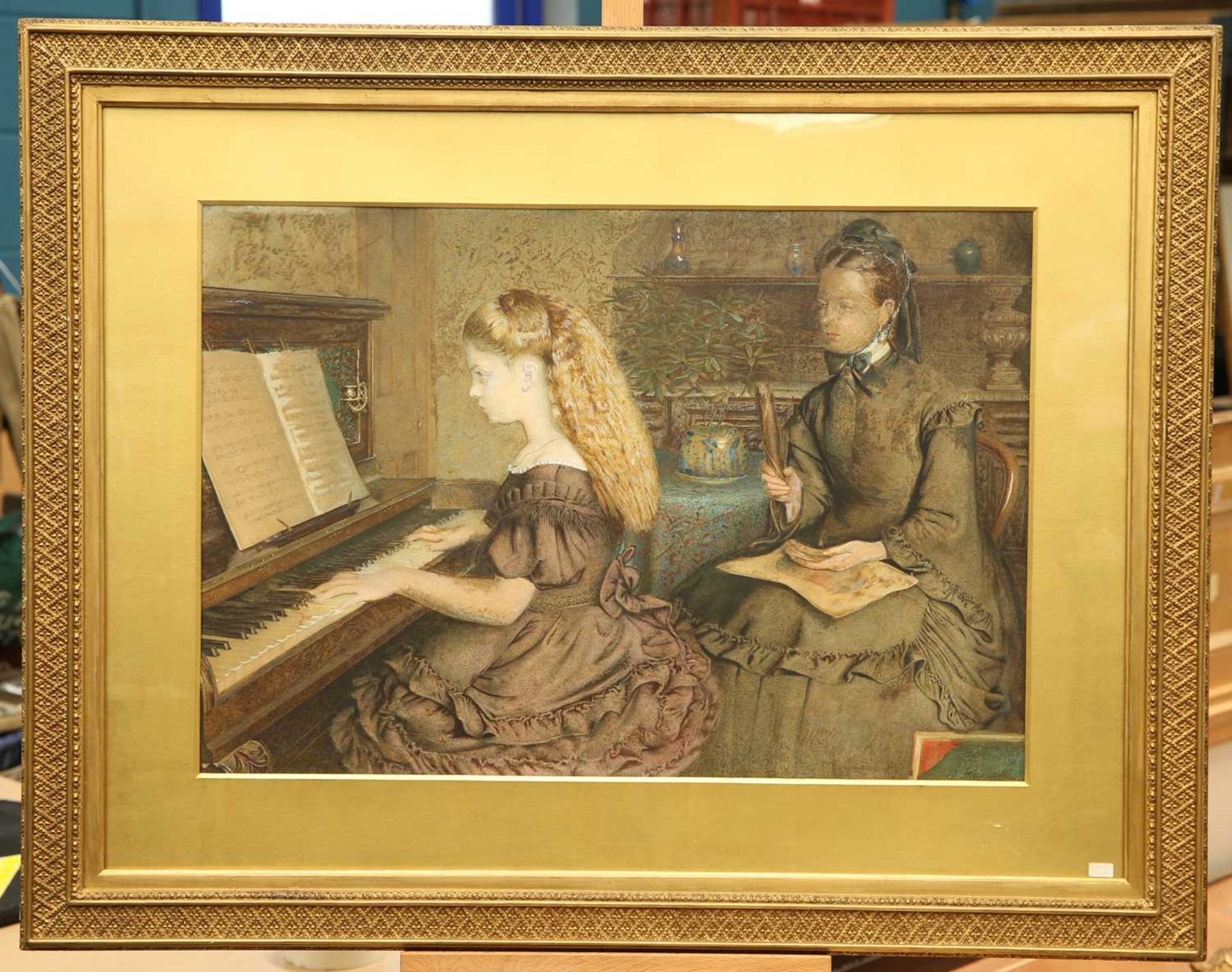 JOHN RANDALL (EXH. 1864-1874) THE PIANO PLAYER, ELIZABETH AND ELLEN RANDALL - Image 2 of 2