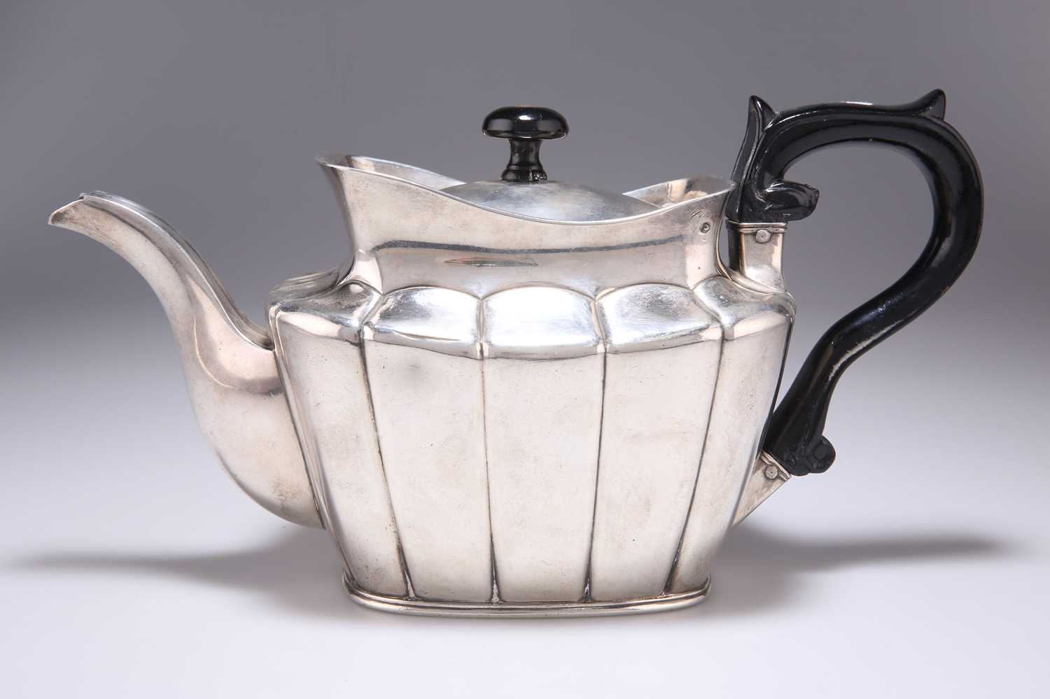 A SWEDISH SILVER TEAPOT, 19TH CENTURY