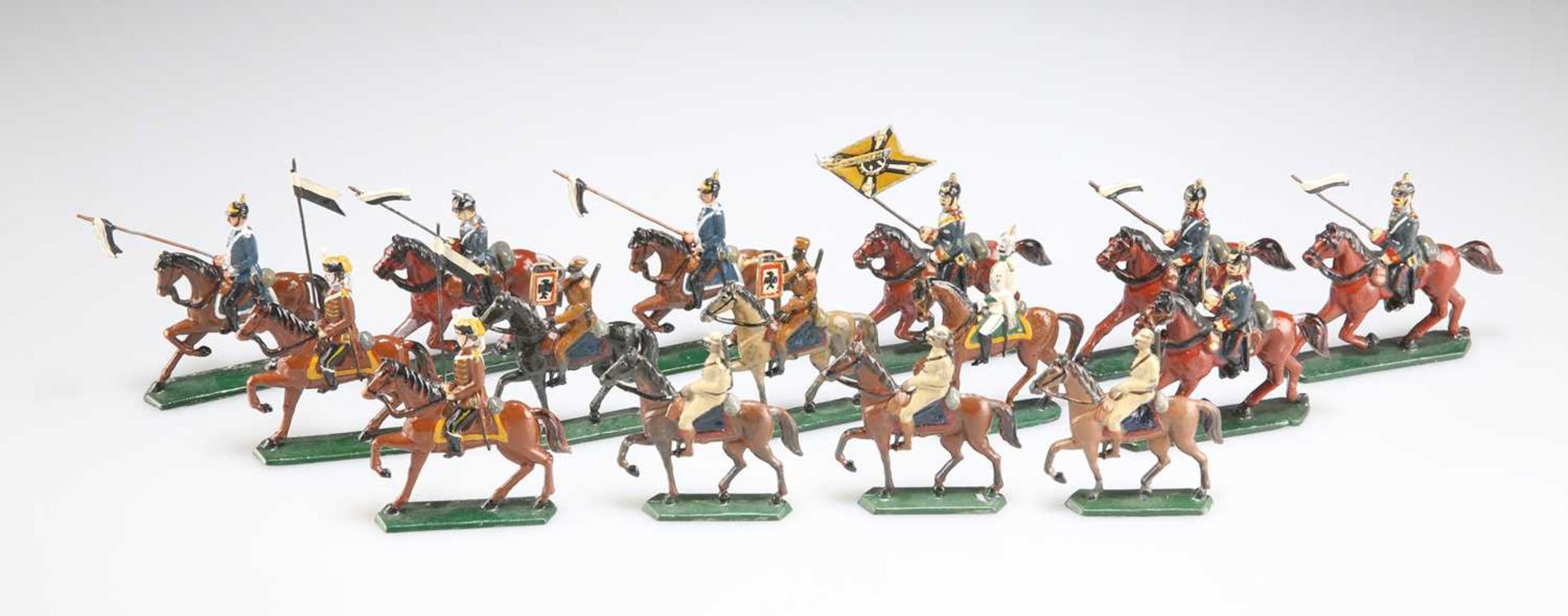 A GROUP OF LEAD CAVALRY MODELS, CIRCA 1930