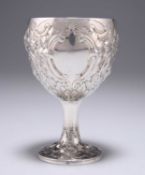 AN EARLY 19TH CENTURY PORTUGUESE SILVER GOBLET