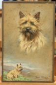 ELIZABETH PERSIS KIRMSE (1884-1955) THREE PORTRAITS OF DOGS, SPANIEL AND TERRIERS