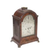 A GEORGE III MAHOGANY TWIN FUSEE BRACKET CLOCK, BY ANDREWS OF DOVER
