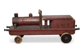A NAÏVE WOODEN MODEL OF A TRAIN
