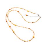 A GEMSTONE BEAD NECKLACE