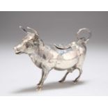 A CONTINENTAL SILVER COW CREAMER