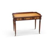 A 'MONARCH' LEATHER-INSET DRESSING (OR WRITING) TABLE, BY JONATHAN CHARLES FURNITURE
