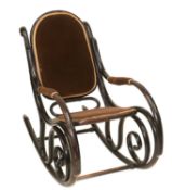 ATTRIBUTED TO MICHAEL THONET FOR THONET, A ROCKING CHAIR, LATE 19TH CENTURY