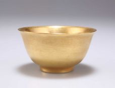 A CHINESE FAUX GOLD BOWL
