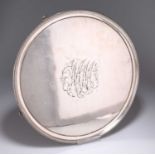 A GEORGE III OLD SHEFFIELD PLATE SALVER