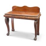 A GEORGE IV MAHOGANY CONSOLE TABLE