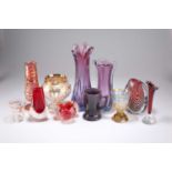 A COLLECTION OF 19TH CENTURY AND LATER GLASS