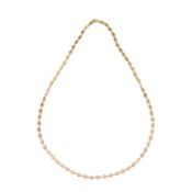 A 9 CARAT GOLD ANCHOR LINK CHAIN NECKLACE