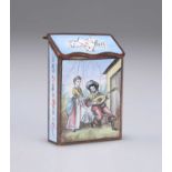 A 19TH CENTURY FRENCH ENAMEL VESTA CASE