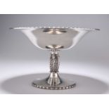 AN ELIZABETH II LARGE SILVER TAZZA