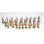 A GROUP OF LEAD WW1 AND WW2 INFANTRY MODELS