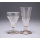 AN 18TH CENTURY ALE GLASS