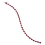 A RUBY AND DIAMOND BRACELET