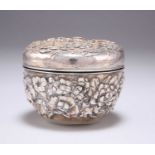 A JAPANESE SILVER BOX AND COVER, MEIJI PERIOD