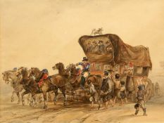 GEORGE BRYANT CAMPION (1795-1870) A COACH NEAR BOULOGNE
