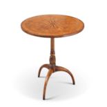 AN INLAID WALNUT SIDE TABLE, BY JONATHAN CHARLES FURNITURE
