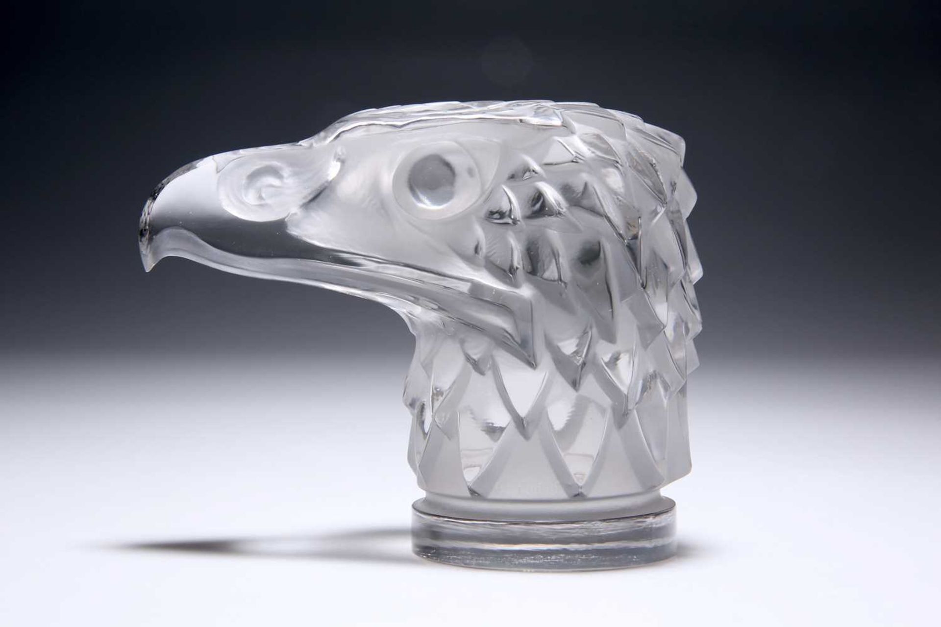 RENÉ LALIQUE (FRENCH, 1860-1945), A 'TÊTE D'AIGLE' CAR MASCOT, DESIGNED 1928