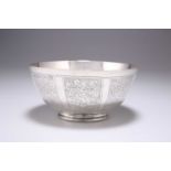 AN EARLY 19TH CENTURY CHINESE SILVER BOWL