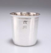 A FRENCH SILVER BEAKER