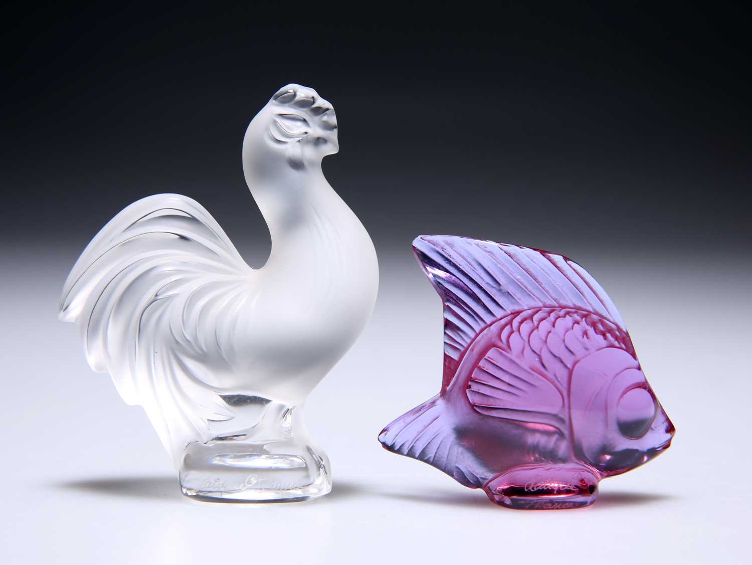 TWO SMALL LALIQUE ANIMAL MODELS - Image 2 of 2