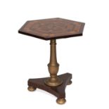 AN EARLY 19TH CENTURY SPECIMEN-TOP OCCASIONAL TABLE