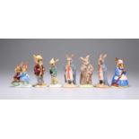 A GROUP OF SEVEN ROYAL DOULTON BUNNYKINS FIGURES