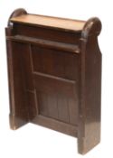A VICTORIAN PITCH PINE LECTERN