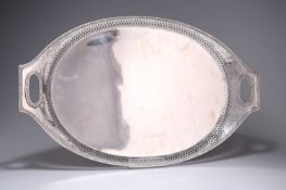 AN EARLY 19TH CENTURY RUSSIAN SILVER TRAY