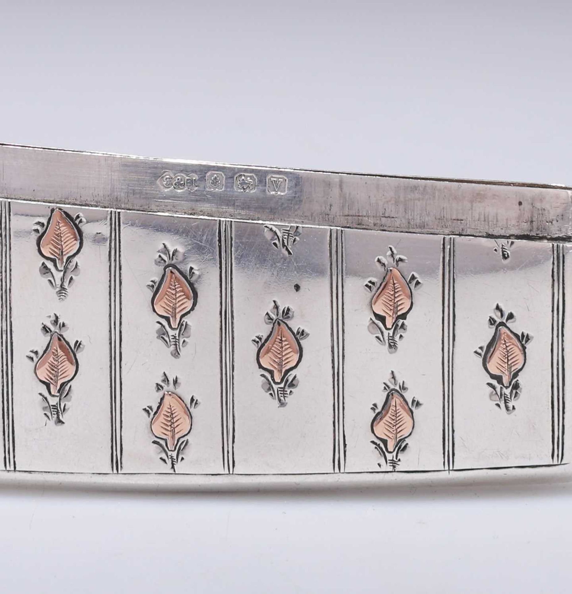 AN ART DECO SILVER CARD CASE - Image 3 of 4