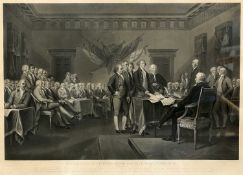 AFTER JOHN TRUMBULL (AMERICAN, 1756-1843) SIGNING OF THE DECLARATION OF INDEPENDENCE
