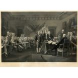 AFTER JOHN TRUMBULL (AMERICAN, 1756-1843) SIGNING OF THE DECLARATION OF INDEPENDENCE